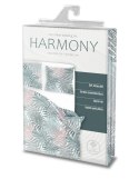 Pościel z mikrofibry 220x200 Harmony 3 liście błękitna różowa Faro Pościel z mikrofibry 220x200 Harmony 3 liście błękitna różowa Faro