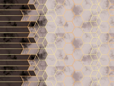 Poszewka bawełniana 50x60 geometria beżowa brązowa 1537N Classic Poszewka bawełniana 50x60 geometria beżowa brązowa 1537N Classic