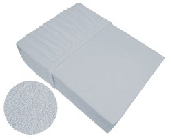 Prześcieradło frotte 100x200 popielate z gumką Bielbaw