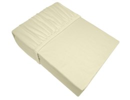 Prześcieradło jersey 160x200 kremowe z gumką Frotex