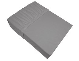 Prześcieradło jersey 220x200 stalowe z gumką Bielbaw