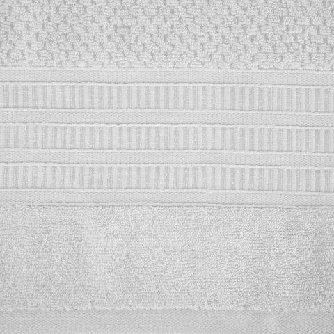 Ręcznik Rosita 50x90 biały o ryżowej strukturze 500g/m2 Eurofirany Ręcznik Rosita 50x90 biały o ryżowej strukturze 500g/m2 Eurofirany