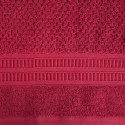 Ręcznik Rosita 50x90 czerwony o ryżowej strukturze 500g/m2 Eurofirany Ręcznik Rosita 50x90 czerwony o ryżowej strukturze 500g/m2 Eurofirany