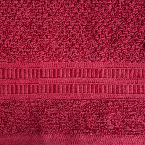 Ręcznik Rosita 50x90 czerwony o ryżowej strukturze 500g/m2 Eurofirany Ręcznik Rosita 50x90 czerwony o ryżowej strukturze 500g/m2 Eurofirany