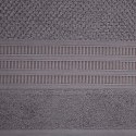 Ręcznik Rosita 50x90 grafitowy o ryżowej strukturze 500g/m2 Eurofirany Ręcznik Rosita 50x90 grafitowy o ryżowej strukturze 500g/m2 Eurofirany