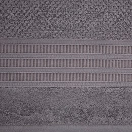 Ręcznik Rosita 50x90 grafitowy o ryżowej strukturze 500g/m2 Eurofirany
