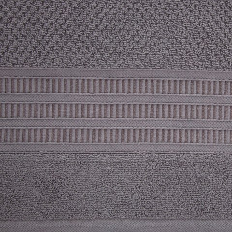 Ręcznik Rosita 50x90 grafitowy o ryżowej strukturze 500g/m2 Eurofirany Ręcznik Rosita 50x90 grafitowy o ryżowej strukturze 500g/m2 Eurofirany