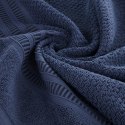 Ręcznik Rosita 50x90 granatowy o ryżowej strukturze 500g/m2 Eurofirany Ręcznik Rosita 50x90 granatowy o ryżowej strukturze 500g/m2 Eurofirany
