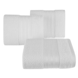Ręcznik Rosita 70x140 biały o ryżowej strukturze 500g/m2 Eurofirany