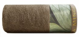 Ręcznik Sylvia 50x90 brązowy zielony Ewa Minge 485g/m2 Eurofirany