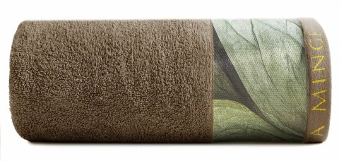 Ręcznik Sylvia 50x90 brązowy zielony Ewa Minge 485g/m2 Eurofirany Ręcznik Sylvia 50x90 brązowy zielony Ewa Minge 485g/m2 Eurofirany