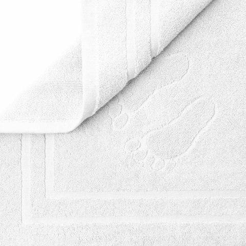 Dywanik łazienkowy 50x70 Mondo biały bawełniany frotte 650g/m2 Dywanik łazienkowy 50x70 Mondo biały bawełniany frotte 650g/m2
