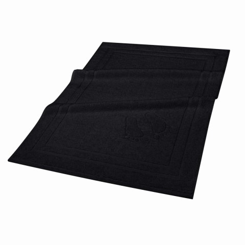 Dywanik łazienkowy 50x70 Mondo czarny bawełniany frotte 650g/m2 Dywanik łazienkowy 50x70 Mondo czarny bawełniany frotte 650g/m2