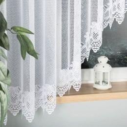 ELŻBIETA Firanka żakardowa gotowa, szerokość 600 x wysokość 160cm, kolor 001 biały 004164/FBL/001/600160/1