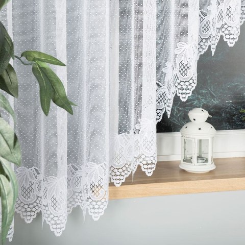 ELŻBIETA Firanka żakardowa gotowa, szerokość 600 x wysokość 160cm, kolor 001 biały 004164/FBL/001/600160/1 ELŻBIETA Firanka żakardowa gotowa, szerokość 600 x wysokość 160cm, kolor 001 biały 004164/FBL/001/600160/1
