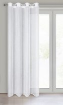 Firana 140x250 Lena biała srebrna z błyszczącym nadrukiem gotowa na przelotkach Eurofirany Firana 140x250 Lena biała srebrna z błyszczącym nadrukiem gotowa na przelotkach Eurofirany