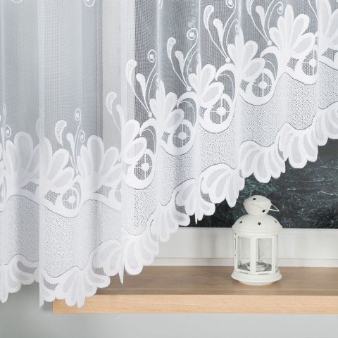 Firana 420x160 Kasjana biała żakardowa gotowa 007003/FBL/001/420160/1 Firana 420x160 Kasjana biała żakardowa gotowa 007003/FBL/001/420160/1