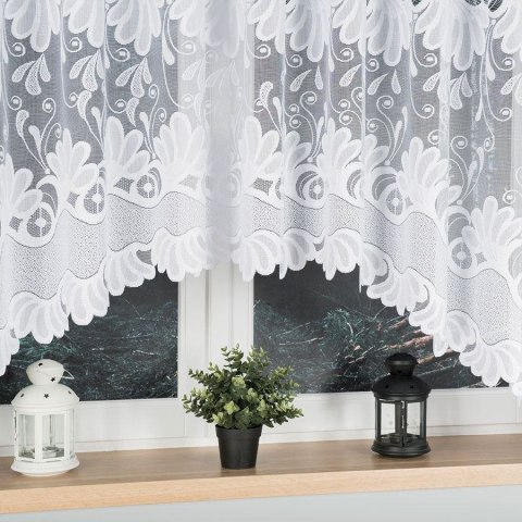 Firana 420x160 Kasjana biała żakardowa gotowa 007003/FBL/001/420160/1 Firana 420x160 Kasjana biała żakardowa gotowa 007003/FBL/001/420160/1