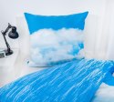 Pościel bawełniana 140x200 Delfiny poszewka niebieska 70x90 H23 Pościel bawełniana 140x200 Delfiny poszewka niebieska 70x90 H23