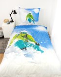 Pościel bawełniana 140x200 Narciarz niebieska poszewka 70x90 H23 Pościel bawełniana 140x200 Narciarz niebieska poszewka 70x90 H23
