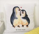 Pościel bawełniana 140x200 Pingwin Mr& Mrs Panda biała żółta poszewka 70x90 H23 Pościel bawełniana 140x200 Pingwin Mr& Mrs Panda biała żółta poszewka 70x90 H23