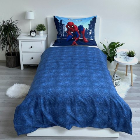 Pościel bawełniana 140x200 Spider-man człowiek pająk niebieska poszewka 70x90 JF 02 Pościel bawełniana 140x200 Spider-man człowiek pająk niebieska poszewka 70x90 JF 02