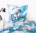 Pościel bawełniana 140x200 Surfer Hawaje poszewka morska niebieska 70x90 H23 Pościel bawełniana 140x200 Surfer Hawaje poszewka morska niebieska 70x90 H23