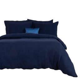 Pościel frotte 200x220 granatowa 026 jednobarwna Darymex