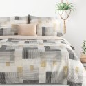 Pościel z mikrowłókna 220x200 Lea 06 geometria szara beżowa żółta D91 Pościel z mikrowłókna 220x200 Lea 06 geometria szara beżowa żółta D91