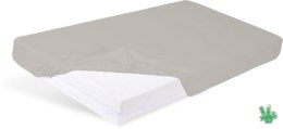 Prześcieradło bambusowe z gumką 120x200 beżowe na materace o wysokości do 20 cm o gramaturze 140 g/m2