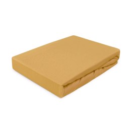 Prześcieradło jersey z gumką 180x200 042 musztardowe Darymex