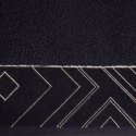 Ręcznik 50x90 Victoria 9 czarny złoty geometria 500g/2 frotte Limited Collection Eurofirany