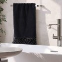 Ręcznik 50x90 Victoria 9 czarny złoty geometria 500g/2 frotte Limited Collection Eurofirany