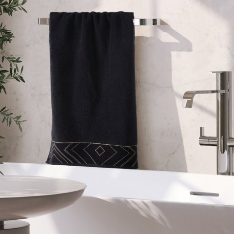 Ręcznik 50x90 Victoria 9 czarny złoty geometria 500g/2 frotte Limited Collection Eurofirany Ręcznik 50x90 Victoria 9 czarny złoty geometria 500g/2 frotte Limited Collection Eurofirany
