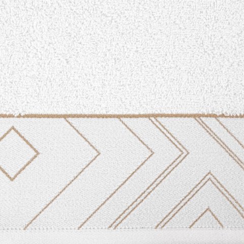Ręcznik 70x140 Blanca 9 biały złoty geometria 500g/2 frotte Limited Collection Eurofirany Ręcznik 70x140 Blanca 9 biały złoty geometria 500g/2 frotte Limited Collection Eurofirany