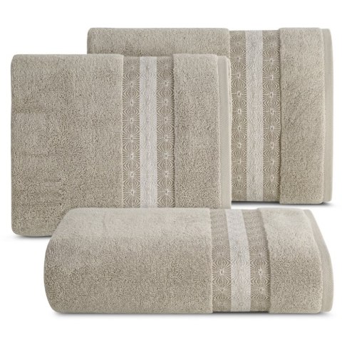 Ręcznik 70x140 Malika beżowy frotte 500g/m2 Eurofirany Ręcznik 70x140 Malika beżowy frotte 500g/m2 Eurofirany