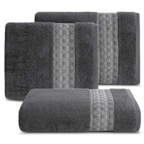 Ręcznik 70x140 Malika grafitowy frotte 500g/m2 Eurofirany Ręcznik 70x140 Malika grafitowy frotte 500g/m2 Eurofirany