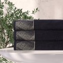Ręcznik 70x140 Victoria 12 czarny złoty geometria 500g/2 frotte Limited Collection Eurofirany Ręcznik 70x140 Victoria 12 czarny złoty geometria 500g/2 frotte Limited Collection Eurofirany