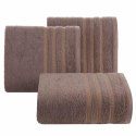 Ręcznik Judy 70x140 brązowy jasny 500g/m2 Eurofirany