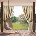 Zasłona gotowa 155x200 Garden beżowa jasna do ogrodu wodoodporna mocowana na tunelu Eurofirany Zasłona gotowa 155x200 Garden beżowa jasna do ogrodu wodoodporna mocowana na tunelu Eurofirany