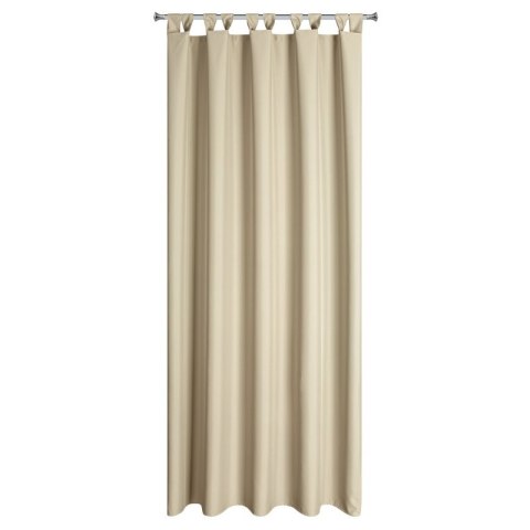 Zasłona gotowa 155x220 Garden beżowa jasna do ogrodu wodoodporna mocowana na szelki/rzep Eurofirany Zasłona gotowa 155x220 Garden beżowa jasna do ogrodu wodoodporna mocowana na szelki/rzep Eurofirany