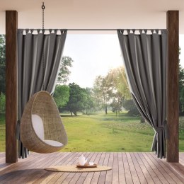 Zasłona gotowa 155x220 Garden stalowa do ogrodu wodoodporna mocowana na szelki/rzep Eurofirany