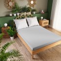 DREAMY PREMIUM Prześcieradło frotte z gumką, szerokość 160 x wysokość 200cm, kolor 023 jasny szary 100034/FRG/023/160200/1