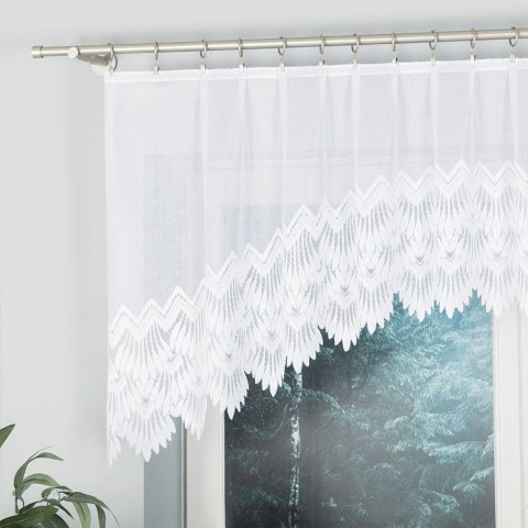 FELICJA Firanka żakardowa gotowa ze wzorem na samym dole, szerokość 200 x wysokość 80cm, kolor 001 biały 018989/FBL/001/200080/1 FELICJA Firanka żakardowa gotowa ze wzorem na samym dole, szerokość 200 x wysokość 80cm, kolor 001 biały 018989/FBL/001/200080/1