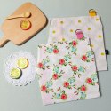 Fartuch kuchenny 60x75 English Rose biały różowy róże bawełniany I 23 Fartuch kuchenny 60x75 English Rose biały różowy róże bawełniany I 23