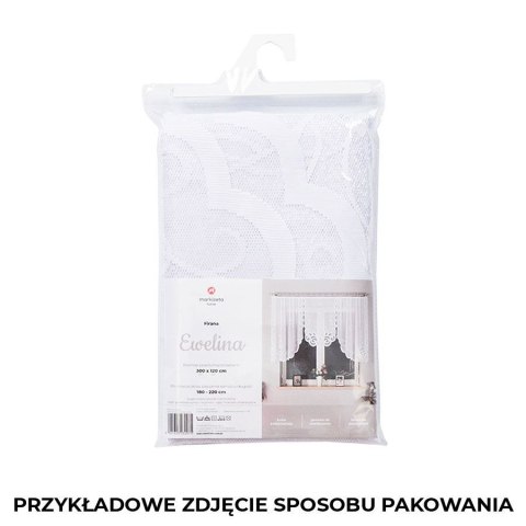 Firana 400x160 Ewelina biała żakardowa gotowa 019312/FBL/001/400160/1 Firana 400x160 Ewelina biała żakardowa gotowa 019312/FBL/001/400160/1
