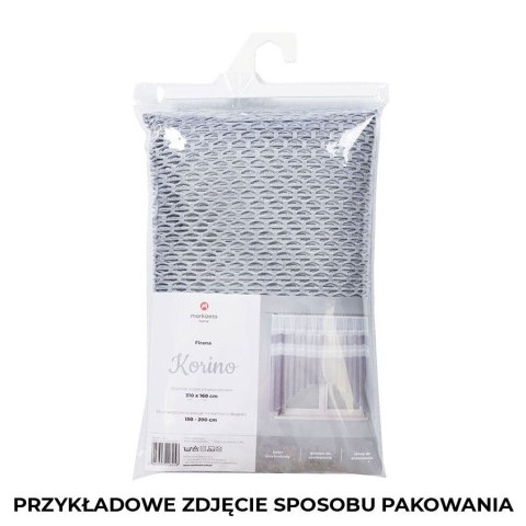 KORINO Firanka żakardowa gotowa, szerokość 310 x wysokość 160cm, kolor 001 biały 018601/FBL/001/310160/1 KORINO Firanka żakardowa gotowa, szerokość 310 x wysokość 160cm, kolor 001 biały 018601/FBL/001/310160/1