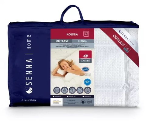 Kołdra antyalergiczna 135x200 Outlast letnia biała 550g Inter Widex Kołdra antyalergiczna 135x200 Outlast letnia biała 550g Inter Widex