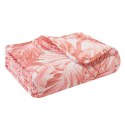 Narzuta dekoracyjna 160x220 Hibiscus morelowa pudrowa liście pikowana Narzuta dekoracyjna 160x220 Hibiscus morelowa pudrowa liście pikowana