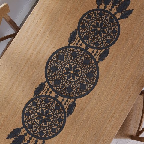 Obrus bieżnik 36x140 Alia czarny żakardowy gotowy 001390/KSZ/003/036140/1 Obrus bieżnik 36x140 Alia czarny żakardowy gotowy 001390/KSZ/003/036140/1